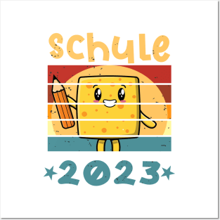 Schule 2023 1. Klasse Kawaii Schulbeginn T shirt Posters and Art